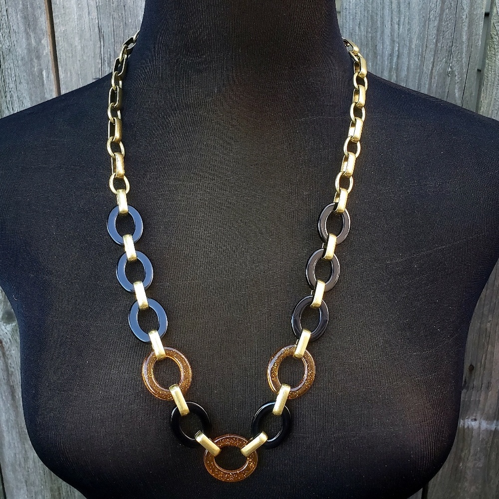 LOGO Links by Lori Goldstein Necklace Antique Gold